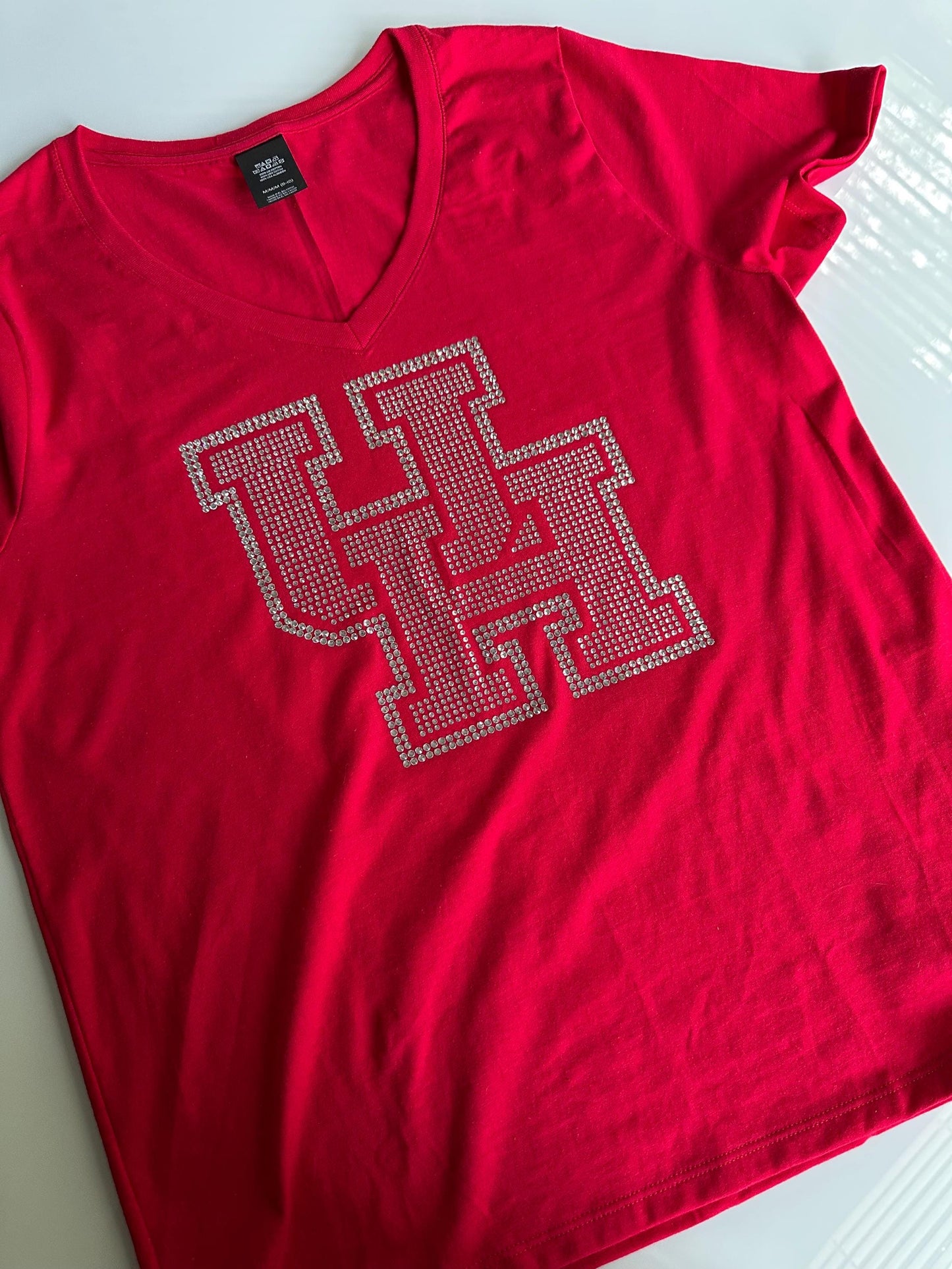 Camiseta con logo de la UH, camiseta universitaria, camiseta unisex con logo, camiseta con logo de Houston