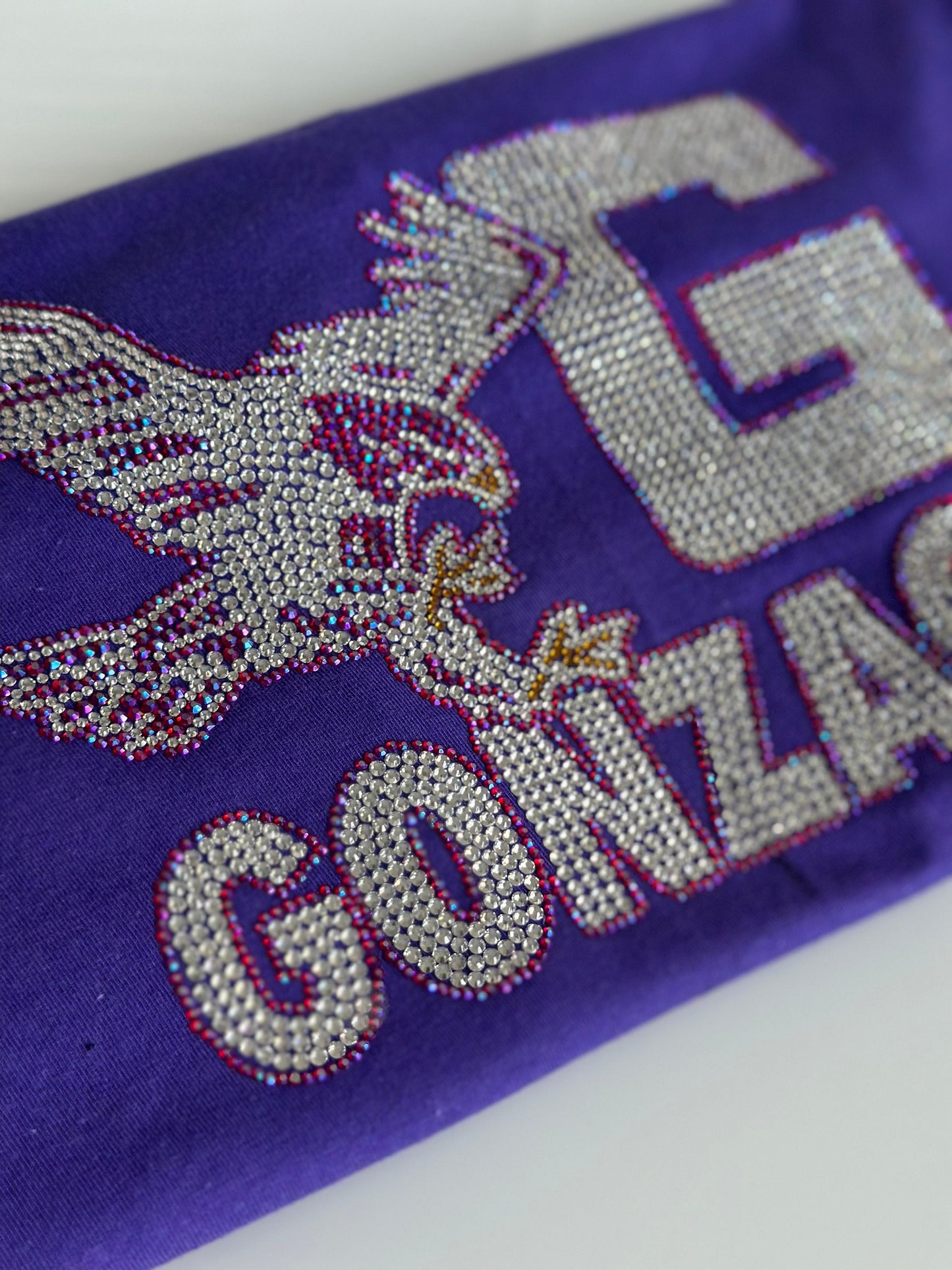 Camiseta personalizada con bling, camiseta personalizada del equipo deportivo, camiseta unisex con bling, camiseta con bling, equipo universitario
