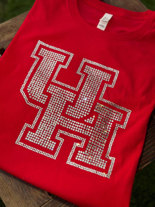 Camiseta con logo de la UH, camiseta universitaria, camiseta unisex con logo, camiseta con logo de Houston