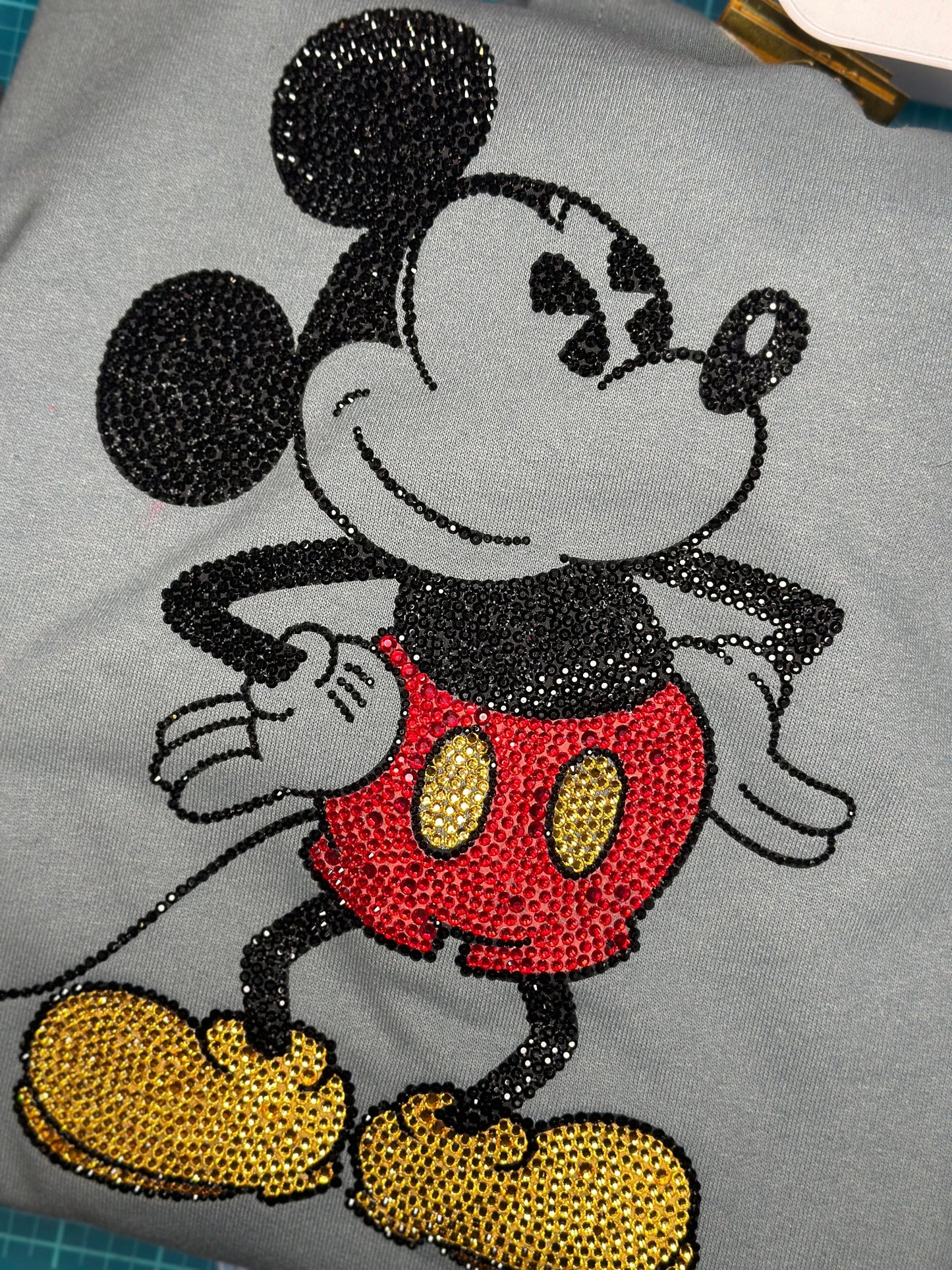 Sudadera con capucha de Mickey Mouse con diamantes de imitación, sudadera con capucha unisex con brillo, sudadera con capucha con brillo, sudadera con capucha de Mickey, Mickey Mouse