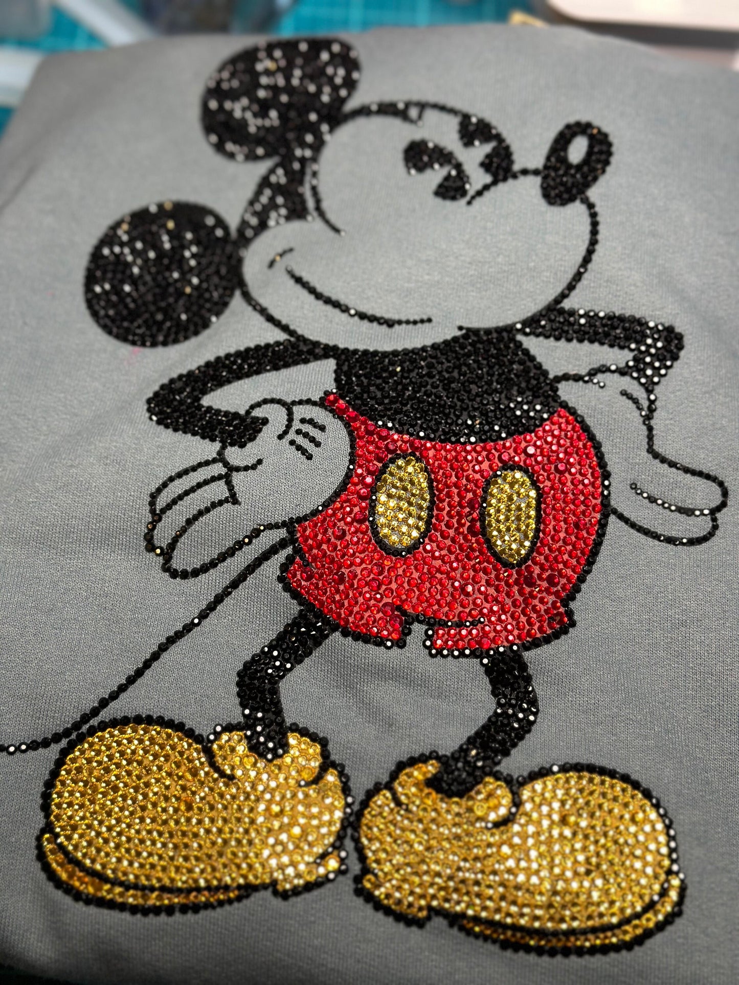 Sudadera con capucha de Mickey Mouse con diamantes de imitación, sudadera con capucha unisex con brillo, sudadera con capucha con brillo, sudadera con capucha de Mickey, Mickey Mouse
