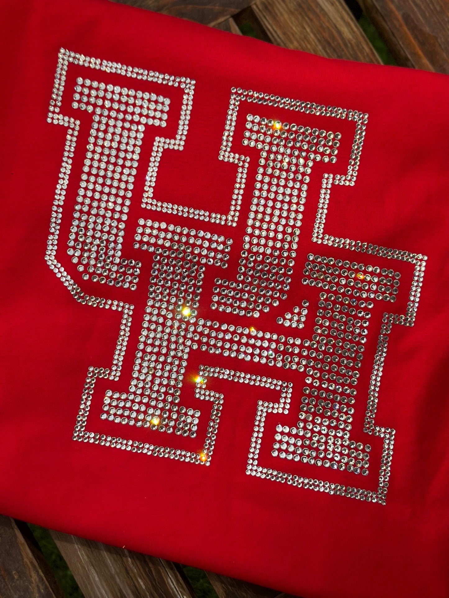 Camiseta con logo de la UH, camiseta universitaria, camiseta unisex con logo, camiseta con logo de Houston