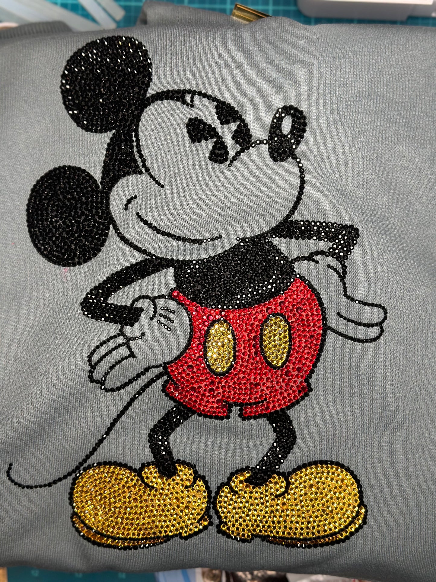 Sudadera con capucha de Mickey Mouse con diamantes de imitación, sudadera con capucha unisex con brillo, sudadera con capucha con brillo, sudadera con capucha de Mickey, Mickey Mouse