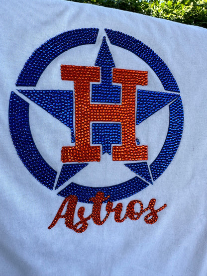 Camiseta con logo de los Astros, camiseta de béisbol, camiseta unisex con logo de los Astros, camiseta con logo de los Astros