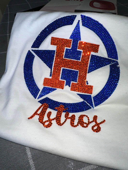 Camiseta con logo de los Astros, camiseta de béisbol, camiseta unisex con logo de los Astros, camiseta con logo de los Astros