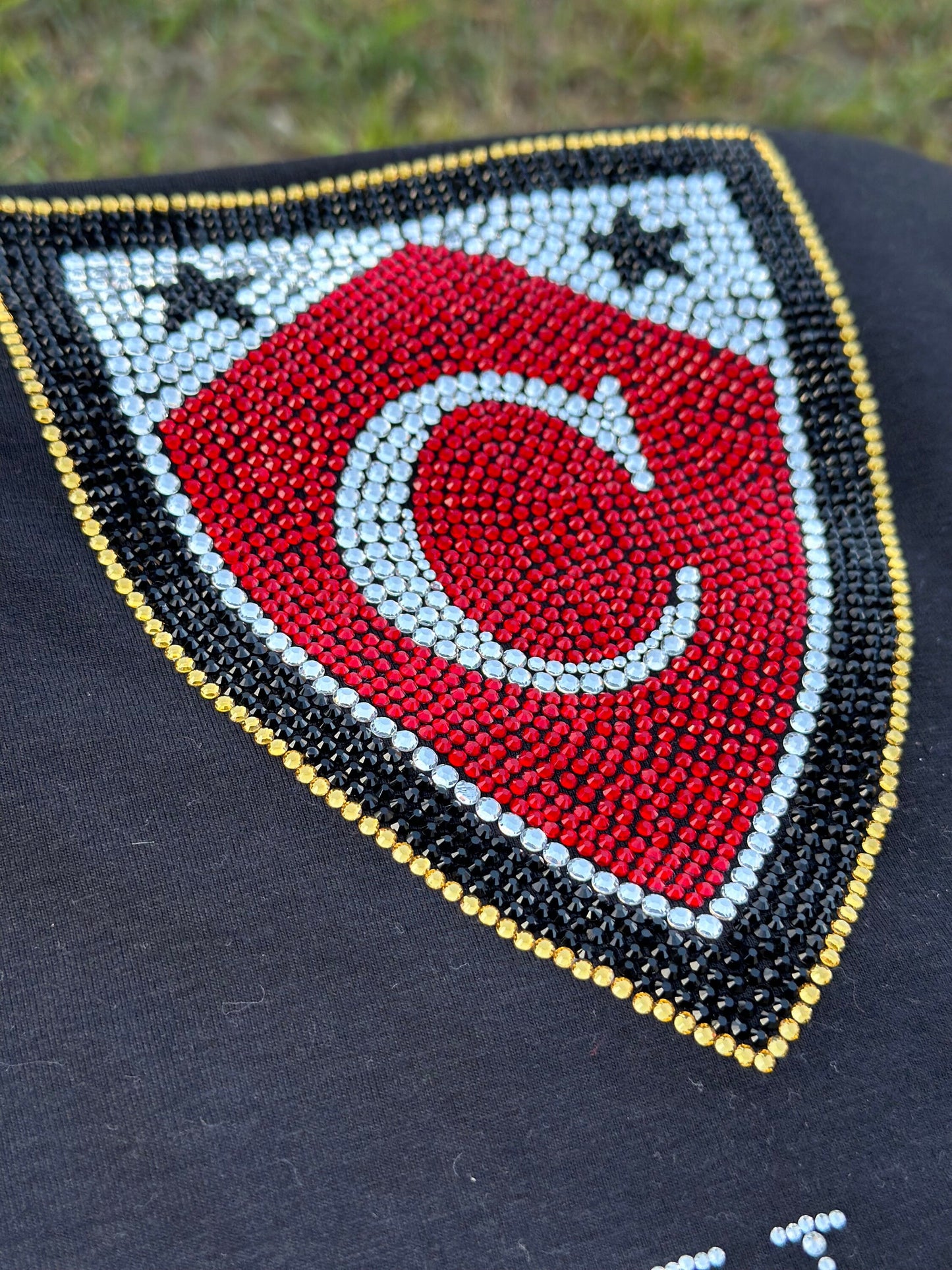 Camiseta personalizada con bling, camiseta personalizada del equipo deportivo, camiseta unisex con bling, camiseta con bling, equipo universitario