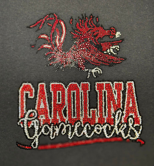 Camiseta personalizada con bling, camiseta personalizada del equipo deportivo, camiseta unisex con bling, camiseta con bling, equipo universitario